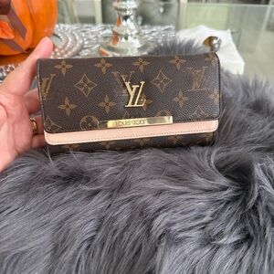 Elegant Brown Monogram Wallet